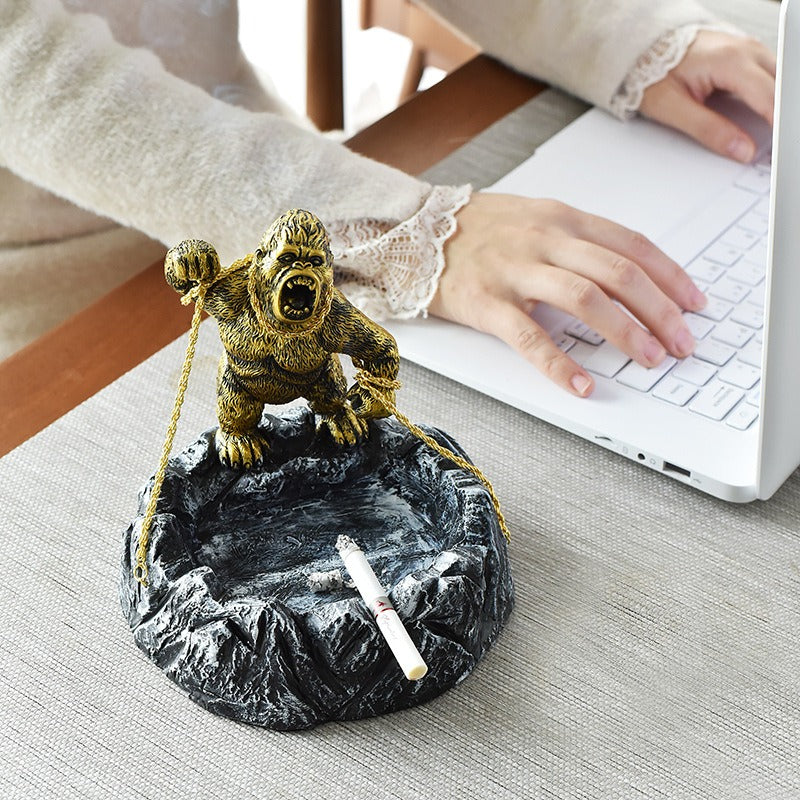 Creative King Kong domineering gorilla ashtray study decoration gift - V.I.P Digital Presence