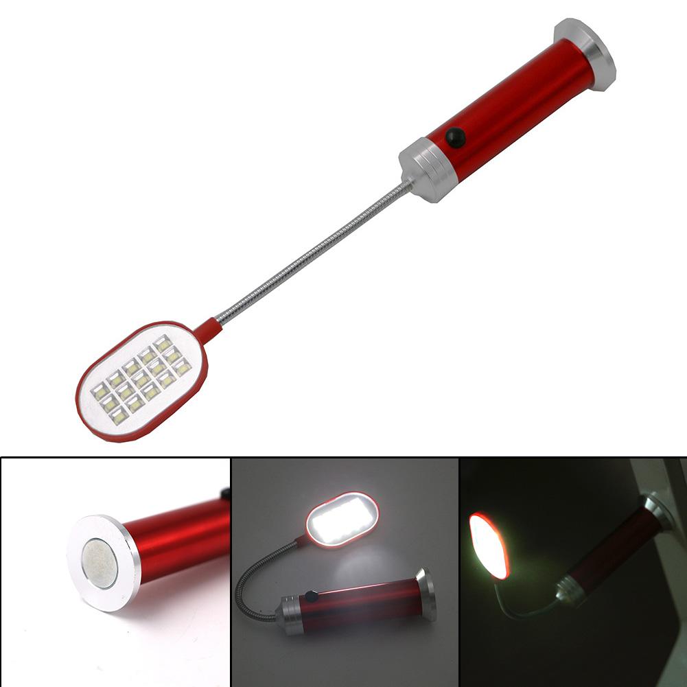 LED Flashlight Flexible 1 Mode Aluminum Desk Light Lamp 15 LED  With Magnet Torch Perfect Companion Light - V.I.P Digital Presence