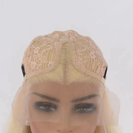 European and American Women's Wig Front Lace Wig Female 613 # Long Straight Hair Chemical Fiber Wig Head Cover Wigs - V.I.P Digital Presence