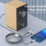 UX audio cable suitable for Apple Type-C three in one audio cable, computer audio two in one connection cable - V.I.P Digital Presence
