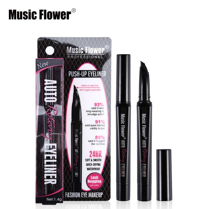 Music Flower Pro Auto Rotating Liquid Eyeliner Waterproof Eye Makeup Lash Hugging Gel Eye Liner Mark Pen Smudge-proof Cosmetics - V.I.P Digital Presence