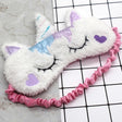 Unicorn Eye Mask Stuffed Toy Sleeping Mask Plush Eye Shade Cover Blindfold Eyeshade Suitable for Travel Home Girlfriend Gift - V.I.P Digital Presence