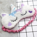 Unicorn Eye Mask Stuffed Toy Sleeping Mask Plush Eye Shade Cover Blindfold Eyeshade Suitable for Travel Home Girlfriend Gift - V.I.P Digital Presence
