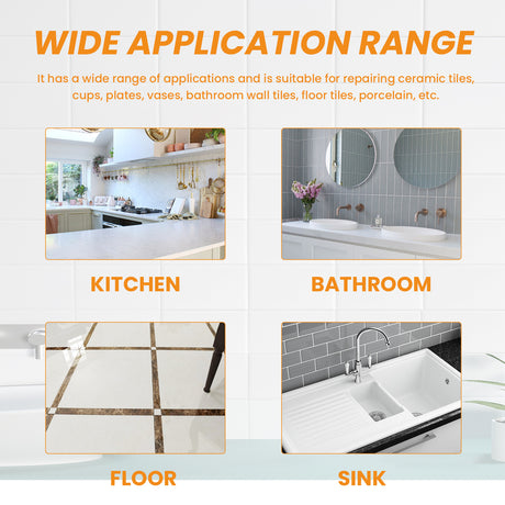 Tile Cracks Repairing Superpaste, Toilet Marble Floor Tile Pit Repair Crack Repair Adhesive Paste - V.I.P Digital Presence