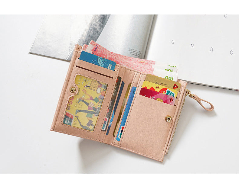 Women's Short Wallet Women's Wallet New Korean Version Small Wallet with Multiple Card Positions - V.I.P Digital Presence