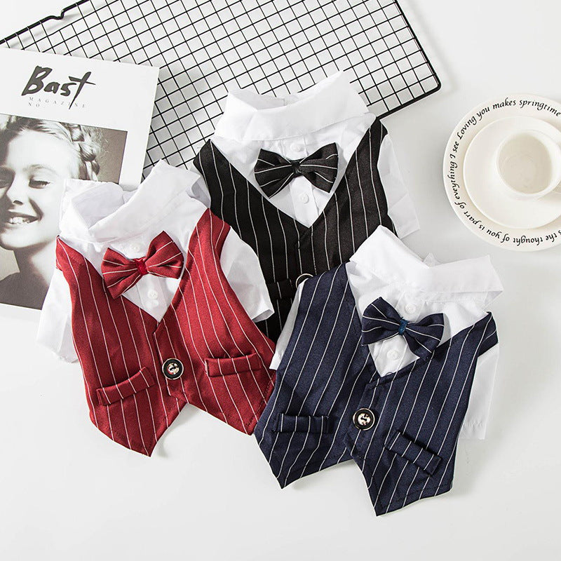 Pet Dog Suit Summer Thin Teddy Suit Shirt Suit Wedding Dress Dog Cat Spring Summer Clothes - V.I.P Digital Presence