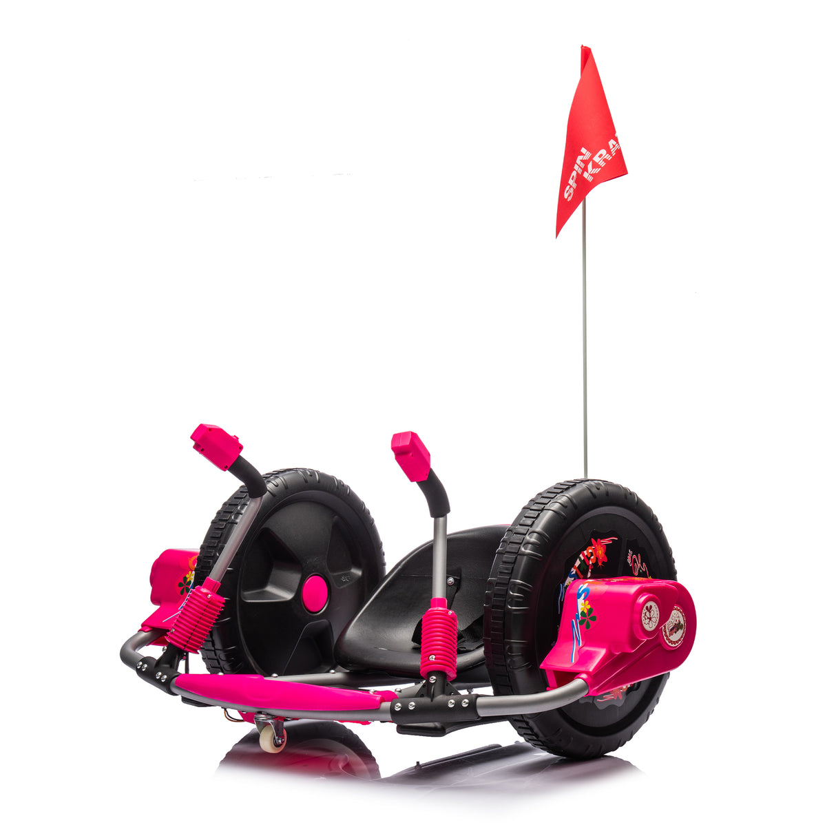 12V Kids Ride On Electric Toy,2WD,16'' exaggerated wheel,Dual handle control for 360 degree flexible steering and rotation - V.I.P Digital Presence