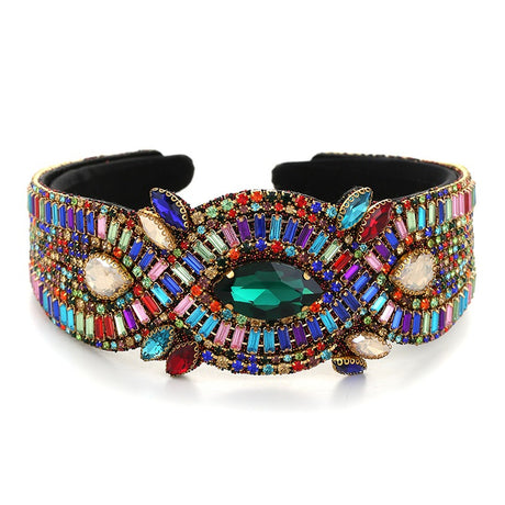 Fashionable Super Flash Claw Chain Colorful Water Diamond Hair Hoop Cross Head Hoop Female - V.I.P Digital Presence