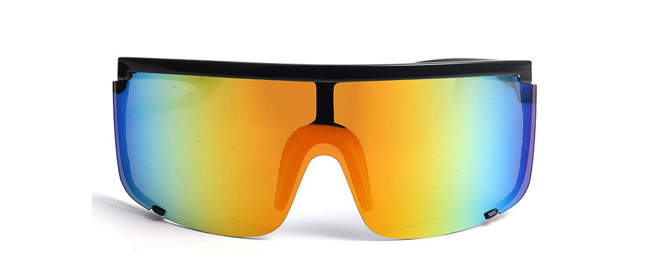 Personalized anti-ultraviolet large-frame white mercury sunglasses exaggerated one-piece anti-sputum and anti-splash glasses（HM-009） - V.I.P Digital Presence