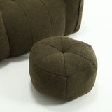 Soft Bean Bag Chair with High Resilient Foam(Chips)for living room and bedroom,Comfortable Square Lazy Sofa with Footstool - V.I.P Digital Presence