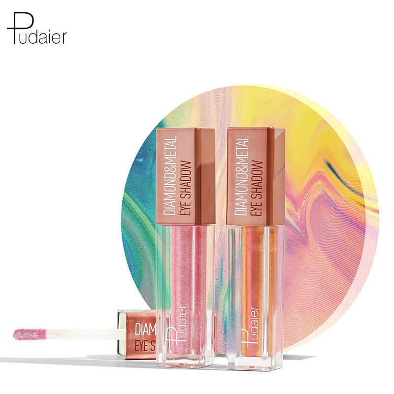 Pudaier Star Diamond Yaojin Liquid Eye Shadow Lying Silkworm Brightens Polarized Mermaid Ji Metal Eye Shadow Liquid - V.I.P Digital Presence