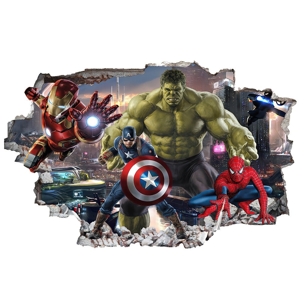 Marvel League of Legends Captain America Iron Man Batman Hulk Boy Bedroom and Living Room Decoration - V.I.P Digital Presence