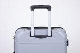 Hardshell Suitcase Spinner Wheels PP Luggage Sets Lightweight Suitcase with TSA Lock,3-Piece Set (20/24/28) ,Silver