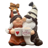 Christmas Coffee Double Dwarf Resin Crafts Decoration Home Decor Desktop Gift Lover - V.I.P Digital Presence