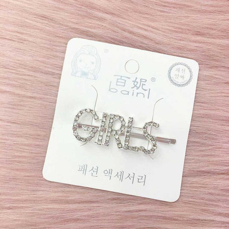 1PC Bling Letter Hairpins Headwear for Women Girls Hair Clips Pins Barrette Tools Hair Accessories - V.I.P Digital Presence