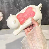 Cat soap box bathroom products bathroom accessories soap dish soap box cute pet cat drainage basket anti slip - V.I.P Digital Presence