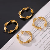 Titanium Steel Twisted Earrings - V.I.P Digital Presence