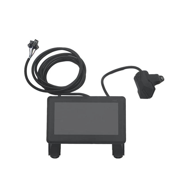 Waterproof color LCD meter H6C for e-bikes, SM/weatherproof connector, smart e-bike screen with USB. - V.I.P Digital Presence