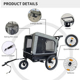 Outdoor Heavy Duty Foldable Utility Pet Stroller Dog Carriers Bicycle Trailer - V.I.P Digital Presence