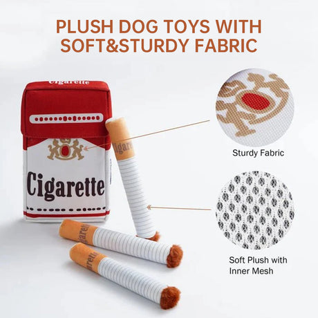 Ciga-rette-like Dog Toy, a Pet Self-entertainment Plush Toy that is Chew-resistant and Helps with Teething - V.I.P Digital Presence