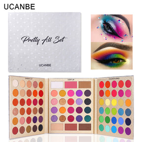 UCANBE 86 Colors Pretty Eyeshadow Palette Pearlescent Matte Eyeshadow Contouring Blush Highlight Multi effect Makeup - V.I.P Digital Presence