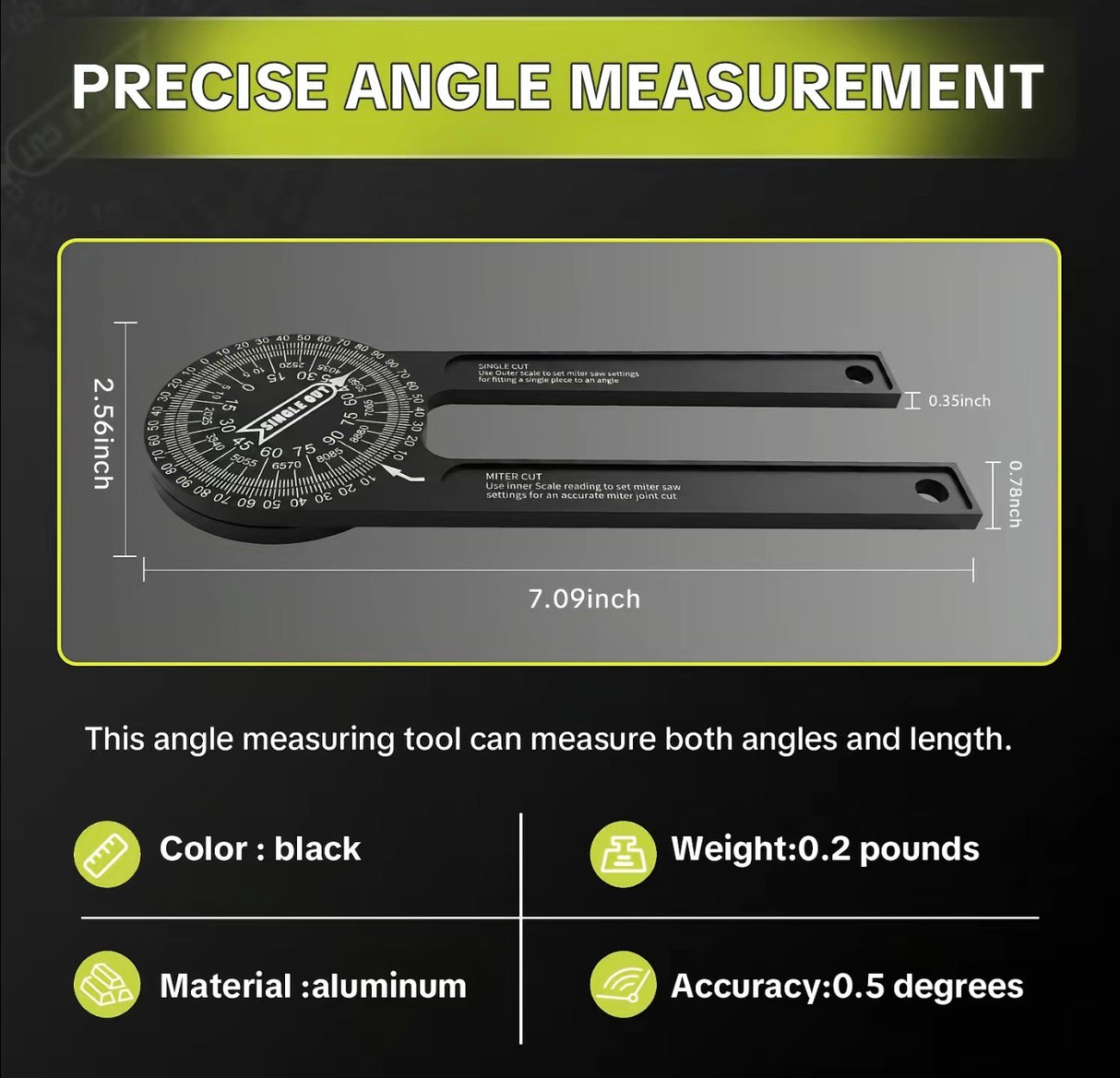 AnglePro Miter Saw Protractor
