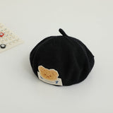Children Spring and Autumn Beret Baby Cute Bear Hat Korean Version Male and Female Baby Corduroy Painter Hat - V.I.P Digital Presence