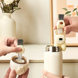 Rabbit cup lid brush four in one insulated water cup brush milk bottle pacifier cup mouth gap cleaning brush - V.I.P Digital Presence