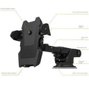 Long Rod Automatic Lock Car Phone Holder Telescopic Suction Cup Mount for Car Air Vent Lazy Live Streaming - V.I.P Digital Presence