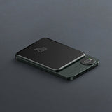 Magnetic charging treasure wireless fast charging industrial style portable metal power bank ultra thin mini - V.I.P Digital Presence