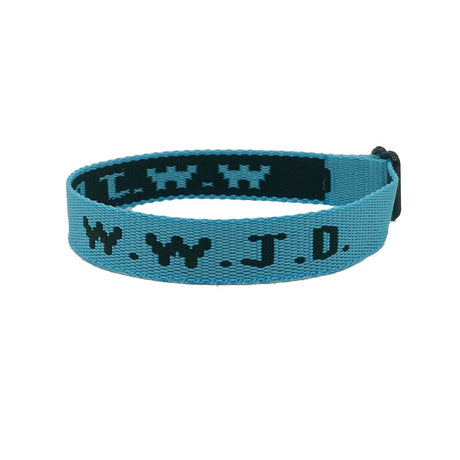 Alphabet Jacquard Printed Wrist Strap Bracelet Strap Unisex WWJD Bracelet Adjustable Bracelet - V.I.P Digital Presence
