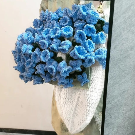 60cm New Creative Rose Bouquet Blanket (Finished), Crocheted Flower Bouquet Gift for Girlfriend - V.I.P Digital Presence