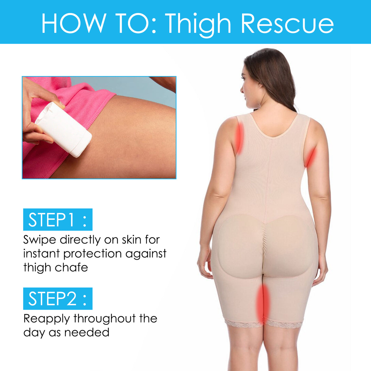Thigh Anti-Friction Stick Waterproof Anti-Sweat Easy To Apply Cream Leg Heel Lower Arm Skin Protection - V.I.P Digital Presence