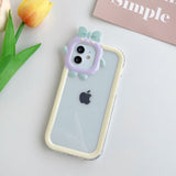 Multi Color Small Monster Lens For Apple iPhone 14maxe Phone Case Angel Eye 12pro Transparent TPU13/XR Soft Cover