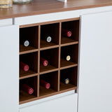Farmhouse Coffee Bar Wine Cabinet ,68.89'' Kitchen Buffet Cabinet with Storage, Liquor Cabinet for Home & Dining Room - V.I.P Digital Presence