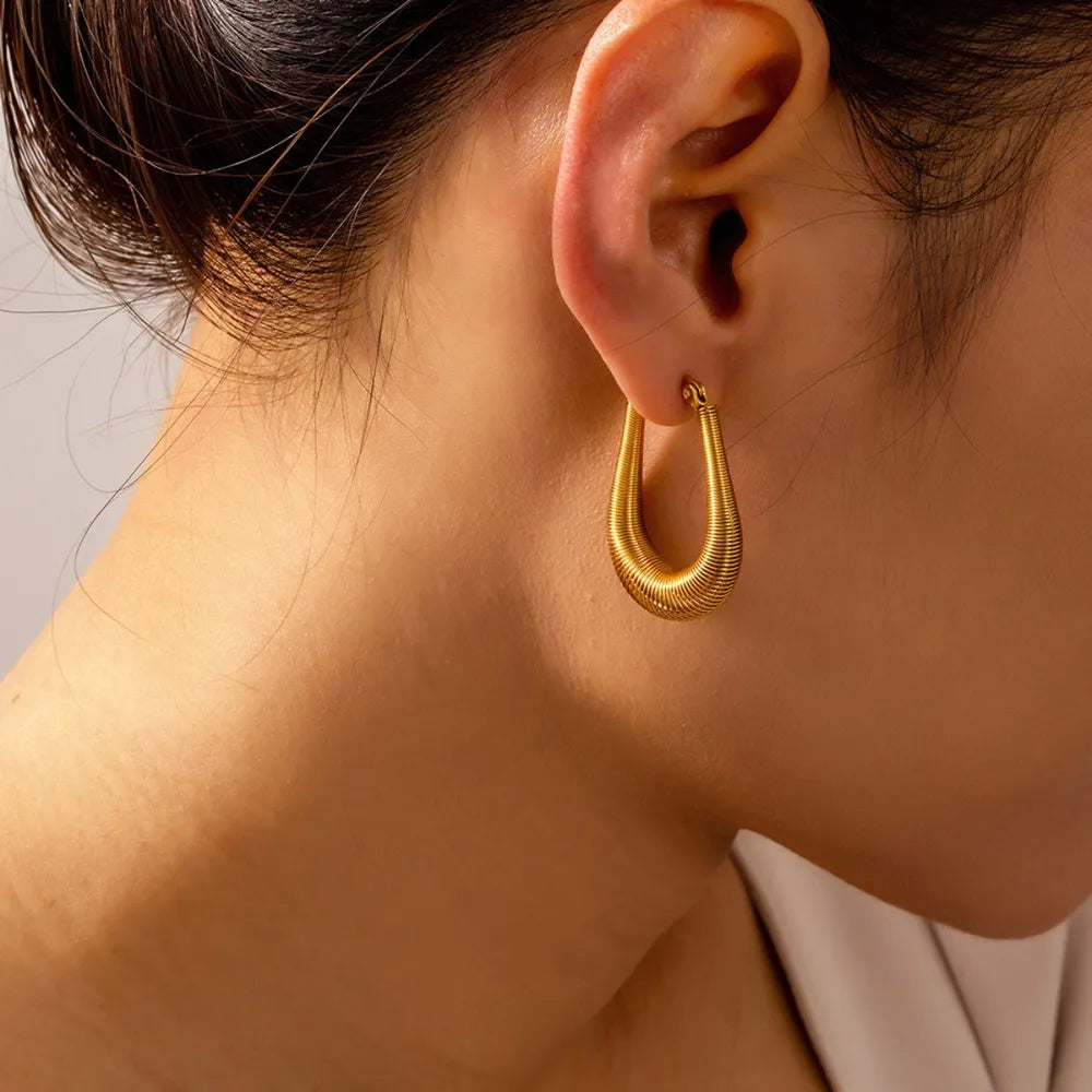 Titanium Steel U Shape Earrings - V.I.P Digital Presence