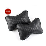 1 pair Luxury Linen material car headrest pillow Unisex Breathable Auto Neck Rest Headrest Cushion Pillows 4 seasons Universal - V.I.P Digital Presence