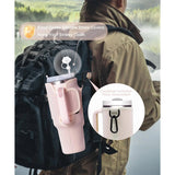 Water Bottle Carrier Bag with Phone Pocket for Stanley 40oz Tumbler with Handle Neoprene Water Bottle Holder Pouch - V.I.P Digital Presence