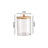 Bamboo cover cotton swab box portable round container cosmetic cotton puff storage box cotton swab makeup remover cotton box - V.I.P Digital Presence
