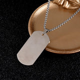 European and American high-end stainless steel military brand necklace engraved pendant jewelry - V.I.P Digital Presence
