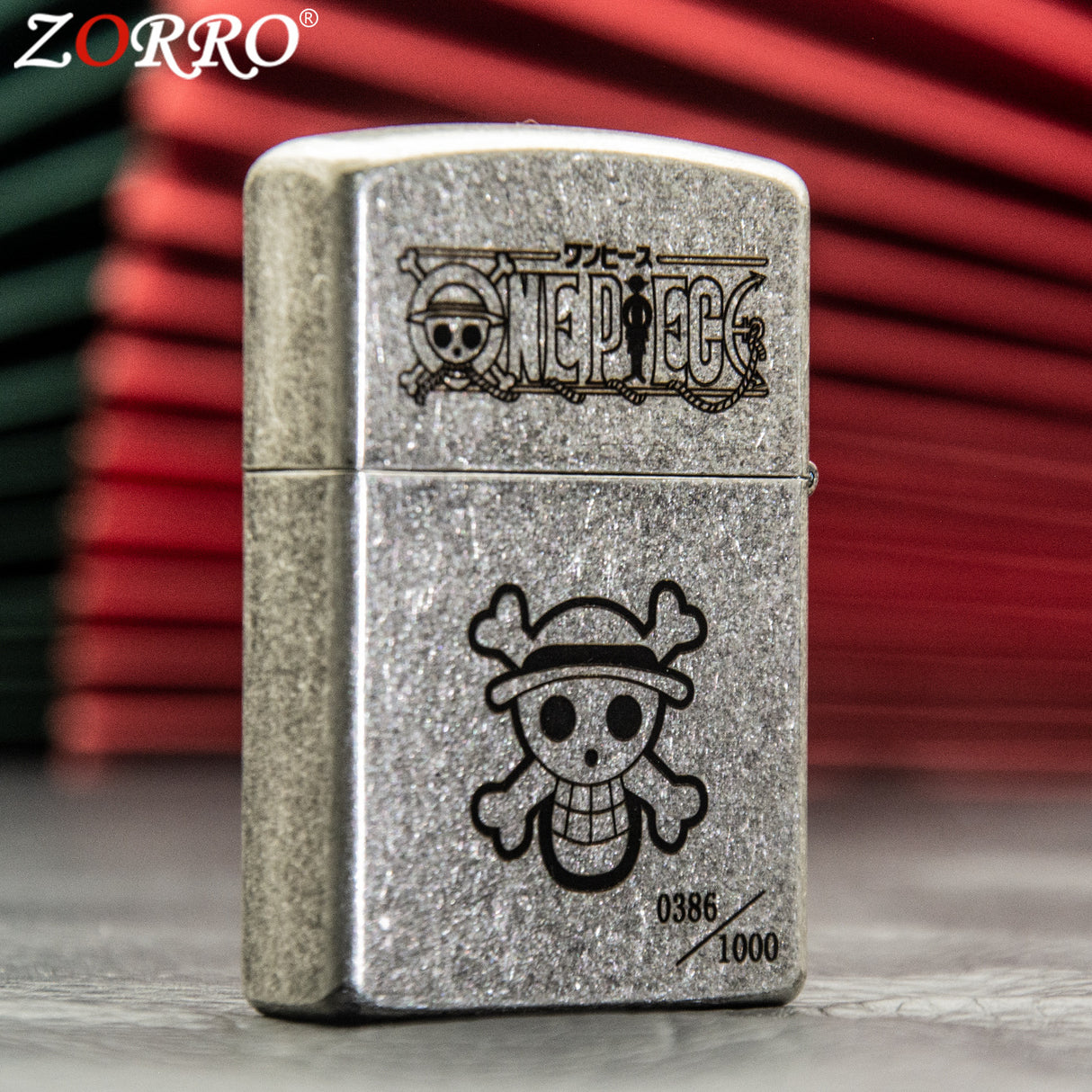 ZORRO Zoro Ancient Silver Pirate King Zoro Kerosene Lighter - V.I.P Digital Presence