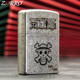 ZORRO Zoro Ancient Silver Pirate King Zoro Kerosene Lighter - V.I.P Digital Presence