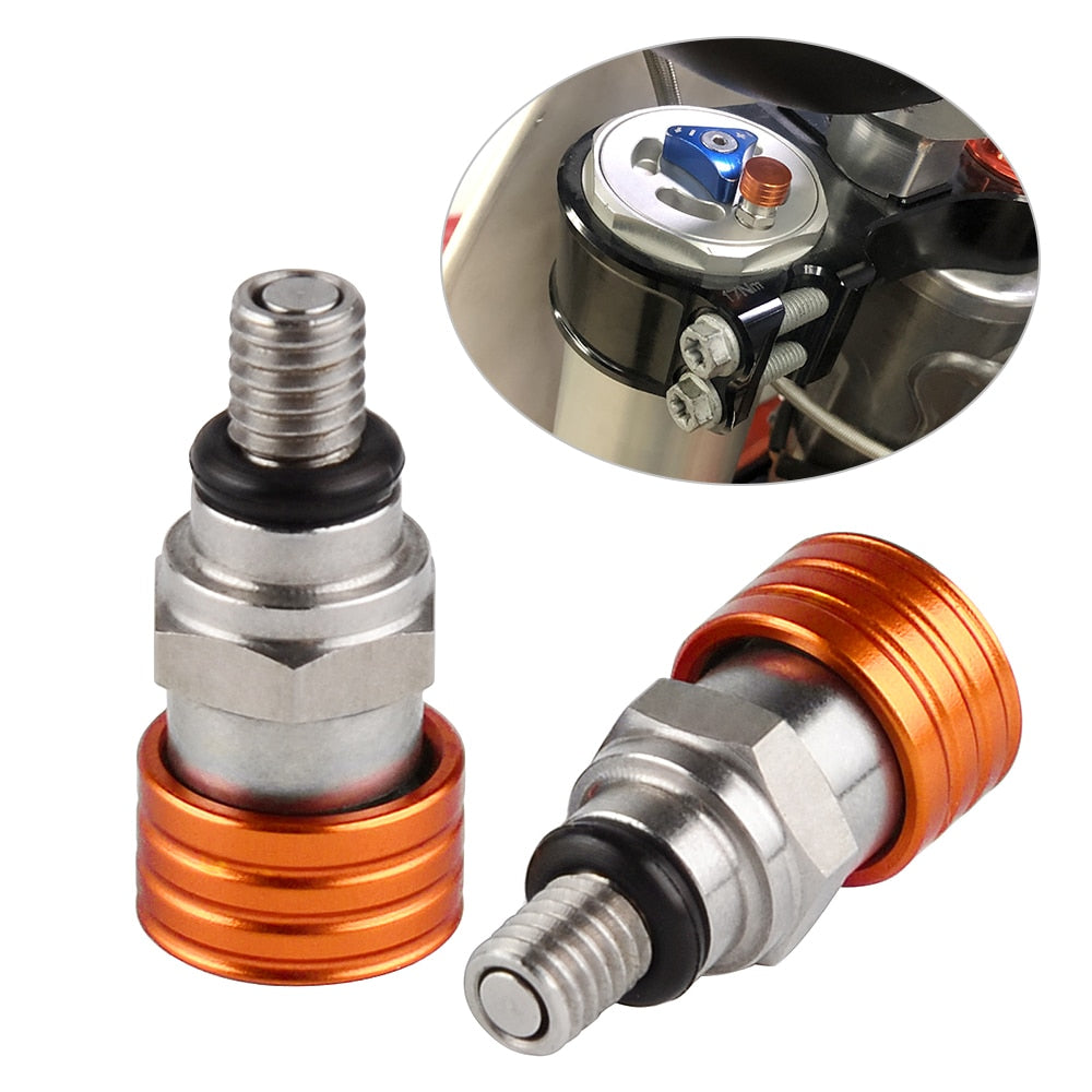 M4x0.7 Fork Air Bleeder Valves For KTM 50 65 85 125 144 150 200 250 300 350 450 520 690 950 990 SX XC EXC MXC SMC Adventure WP - V.I.P Digital Presence