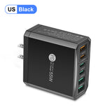 Cargador de teléfono móvil de carga rápida estándar PD55W QC3.0 + PD25W 3PD + 3USB cabezal de carga de viaje