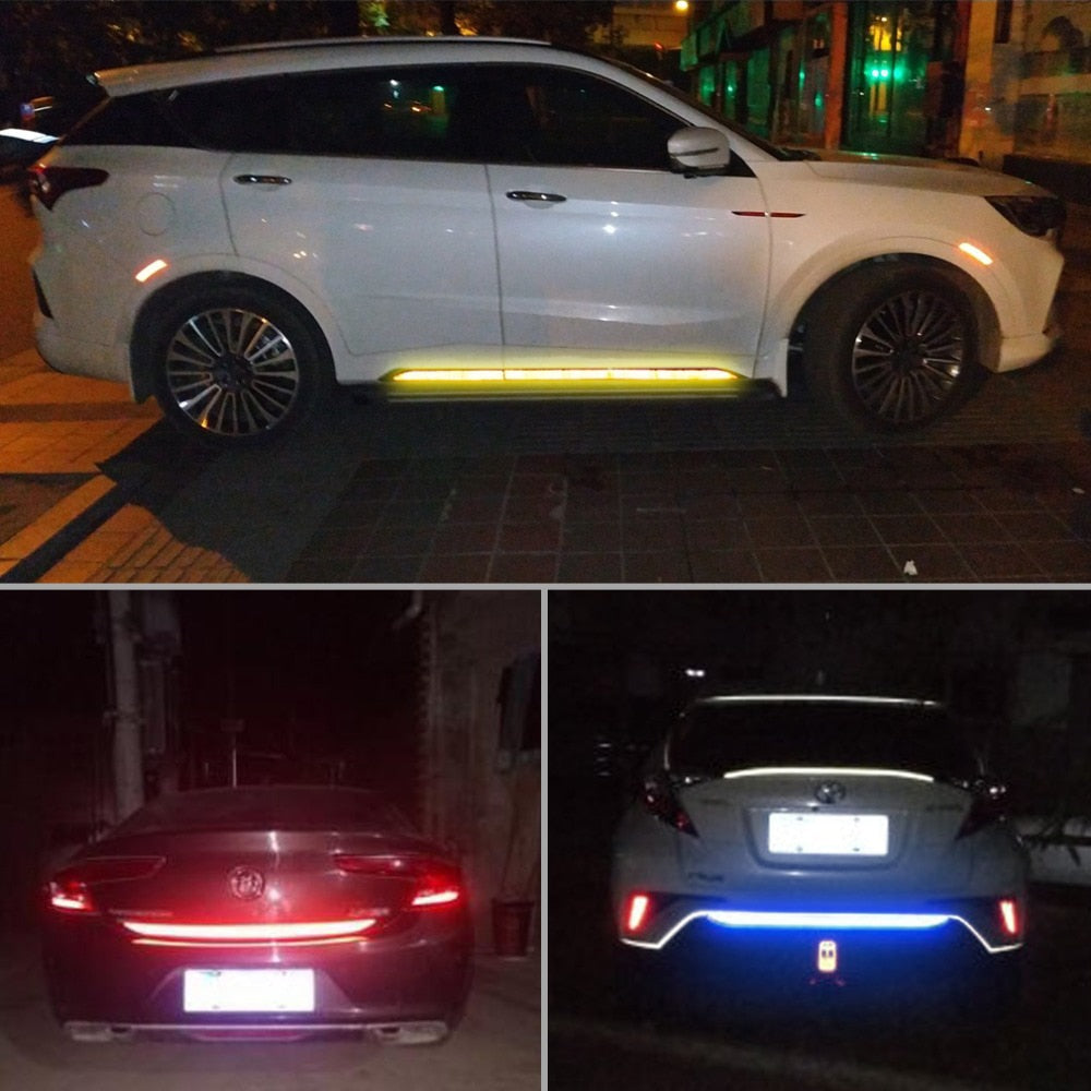 5pcs/set Car Reflectante Reflector Sticker 91*4 Car Body Trunk Exterior Auto Accessories Reflective Tape Reflex Exterior Warning - V.I.P Digital Presence