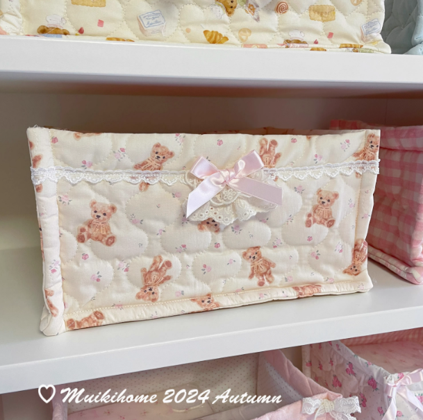 Quilted ins storage basket desktop good item storage cute storage frame - V.I.P Digital Presence