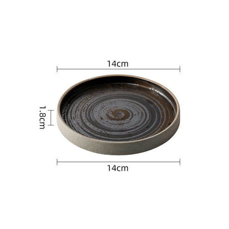 Coarse pottery coffee cup and plate set creative handmade retro coffee cup artistic cup plate milk cup - V.I.P Digital Presence