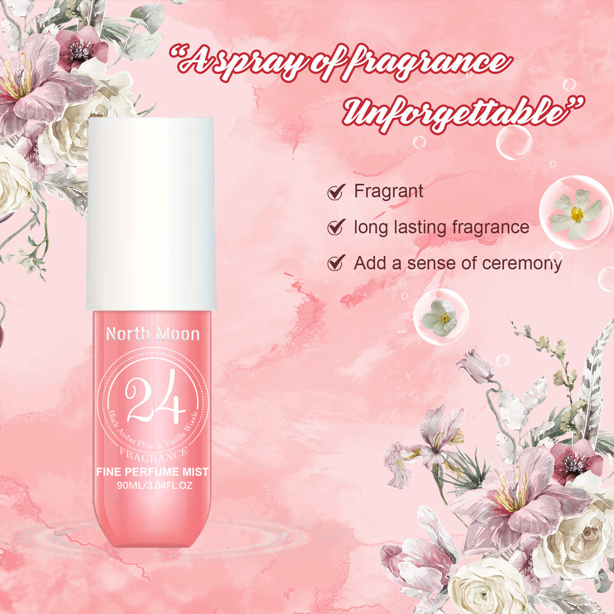 Perfume Spray Fresh Lasting Fragrance Non-Pungent Women's Date Perfume Spray - V.I.P Digital Presence