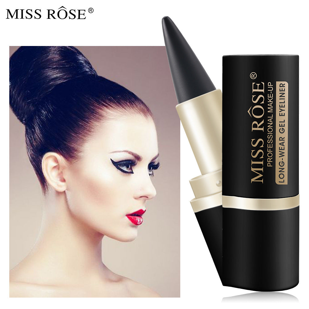 Waterproof Eyeliner Quick Drying Matt Eyeliner Single Head Black Solid Rich Eyeliner Ointment - V.I.P Digital Presence