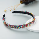 Hand Woven Beaded Headband Female Baroque Beaded Hair Binding Korean Version Net Red Wash Face Hair Accessories - V.I.P Digital Presence